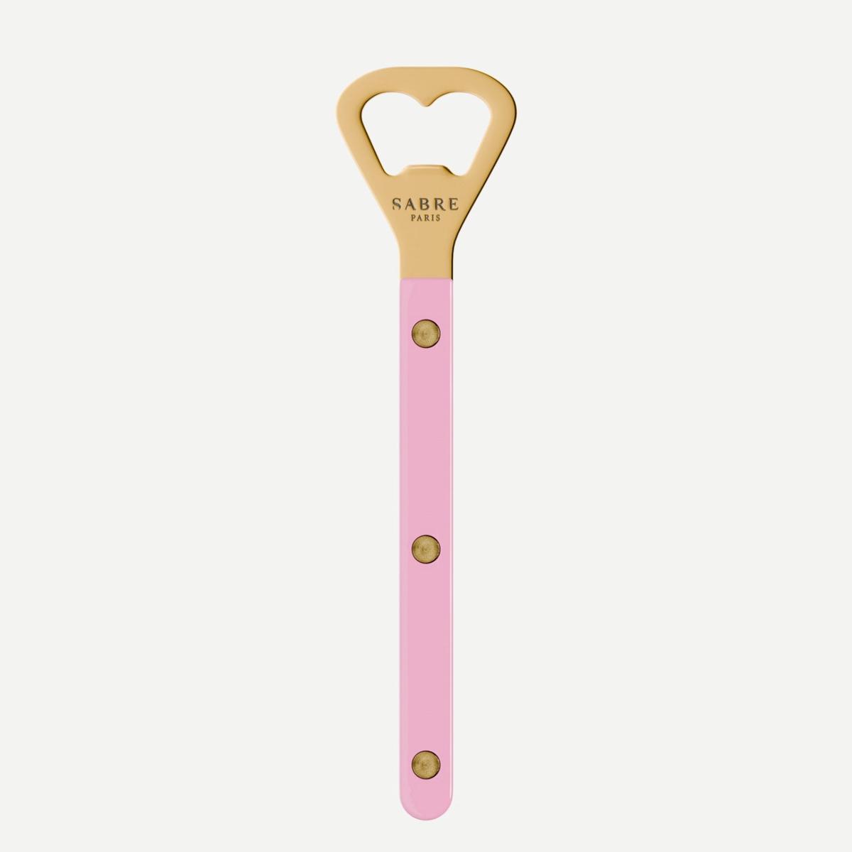 Bistrot Gold color Solid, Pink - Bottle opener