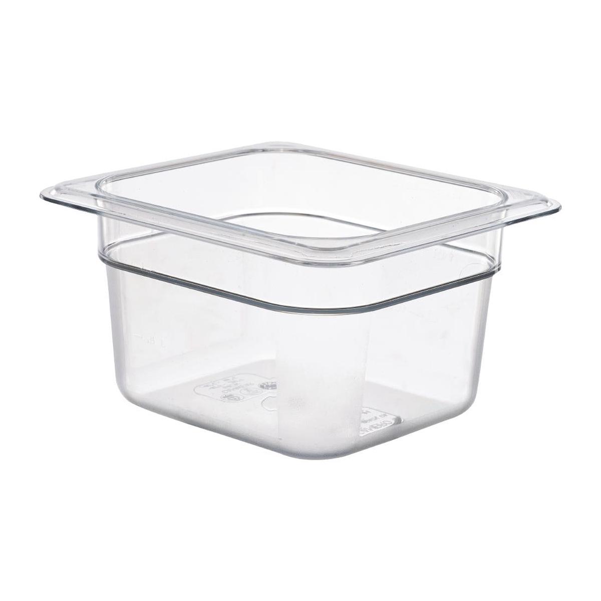 Cambro Polycarbonate 1/6 Gastronorm Tray 100mm - DM752