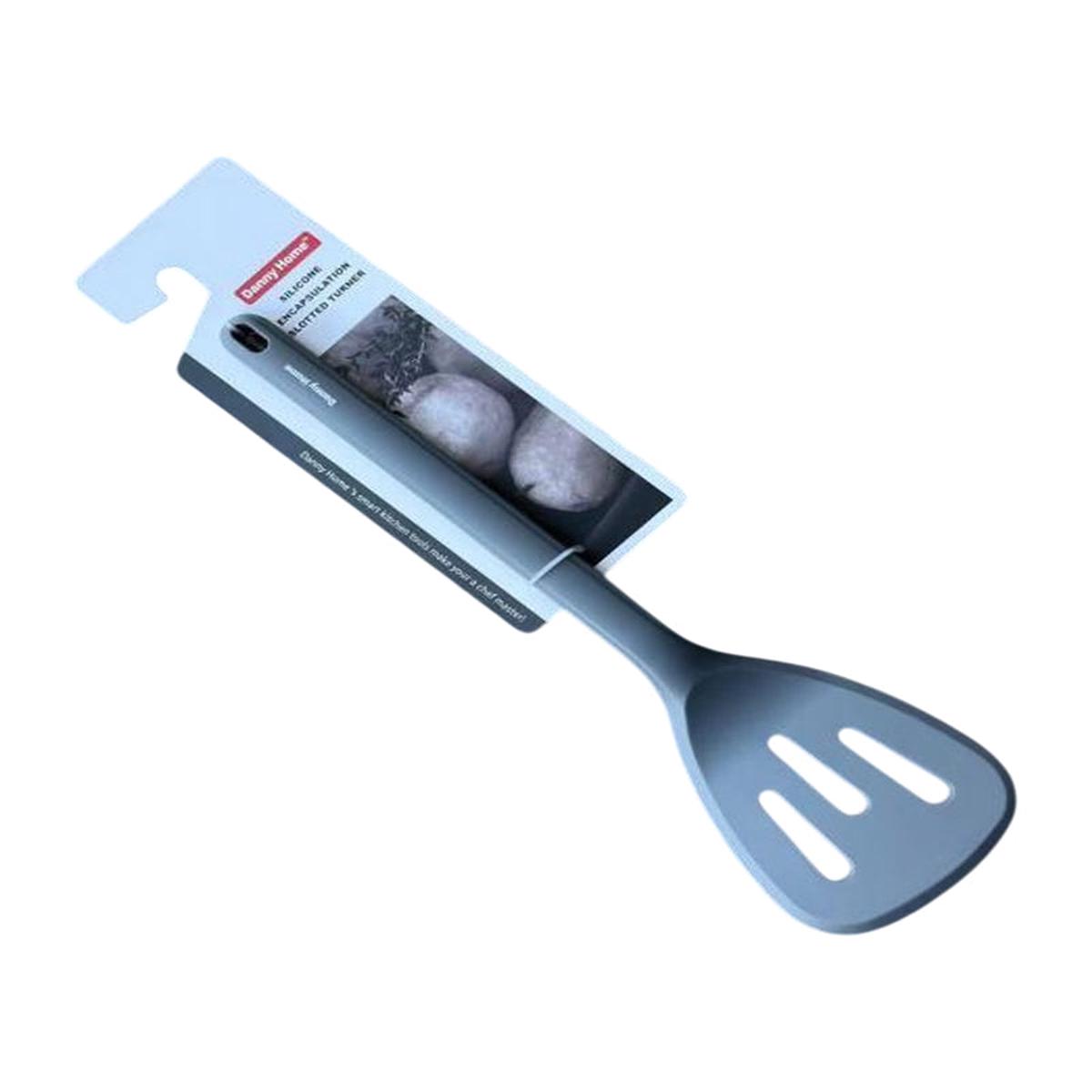 Danny Home Silicone Slotted Turner 35Cm-Grey