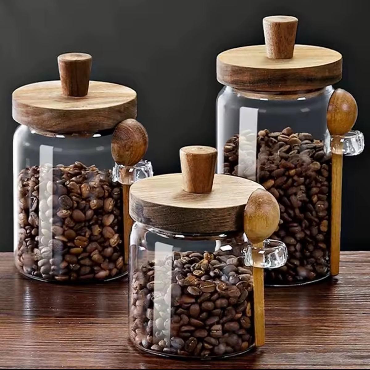Glass sealed storage Jars gha