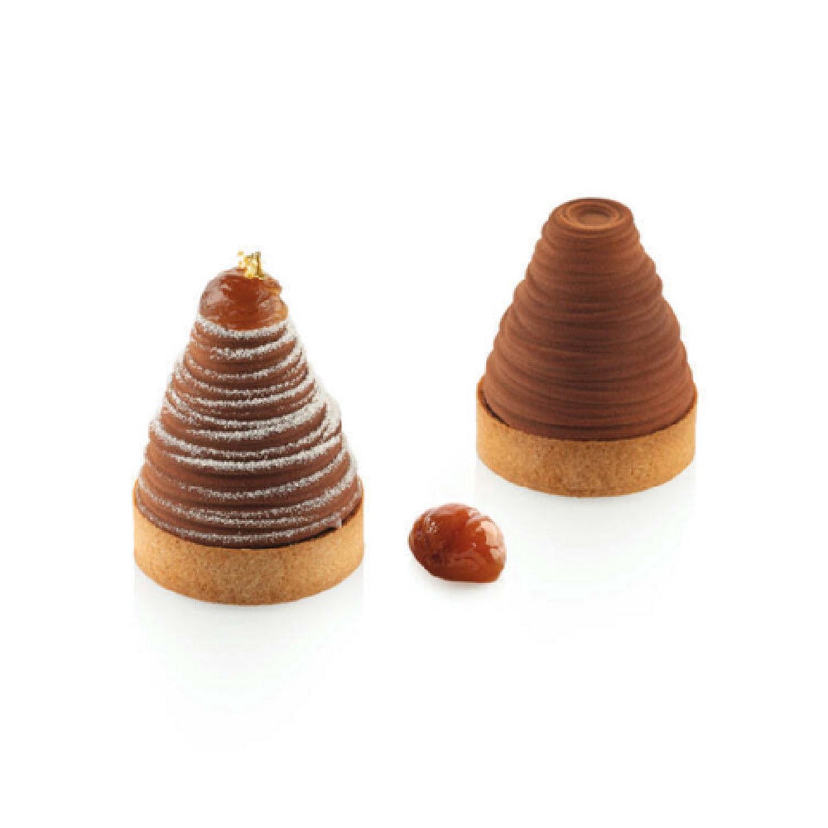 JB Prince MA461 Silikomart Kit Albia Mold & Tart Ring Includes: Mold With (6) 2.3" X 2.4" Cavities