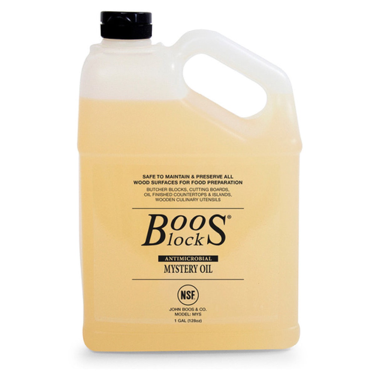 John Boos MYS128 1 Gallon Boos Mystery Oil Food Safe Wood Conditioner