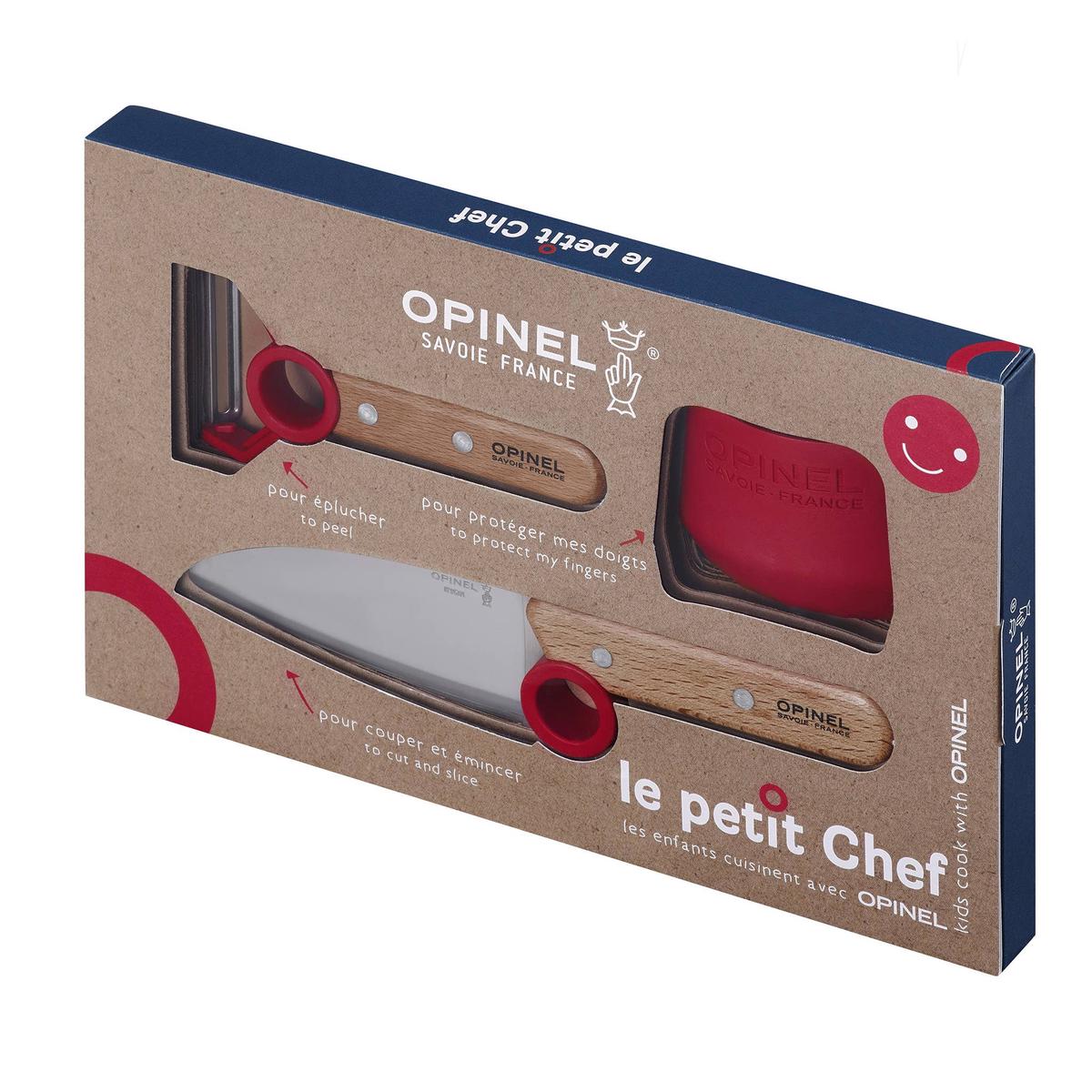 LE PETIT CHEF 3 PC KNIFE SET RED