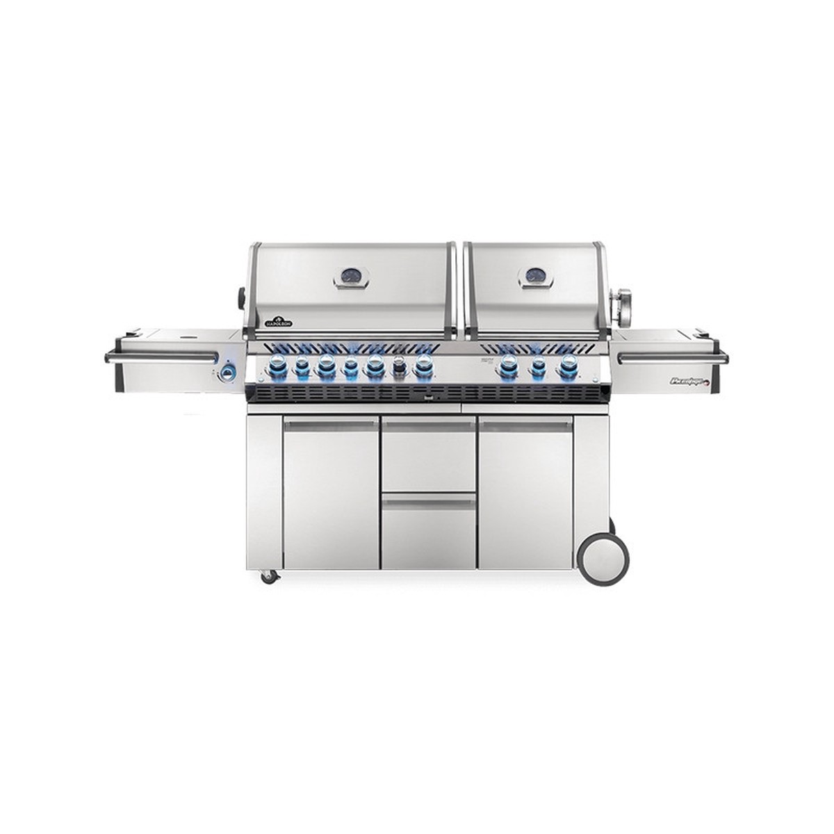 Napoleon Prestige PRO 825 Stand Alone Gas Grill with Rear and Side Infrared Burners in Stainless Steel