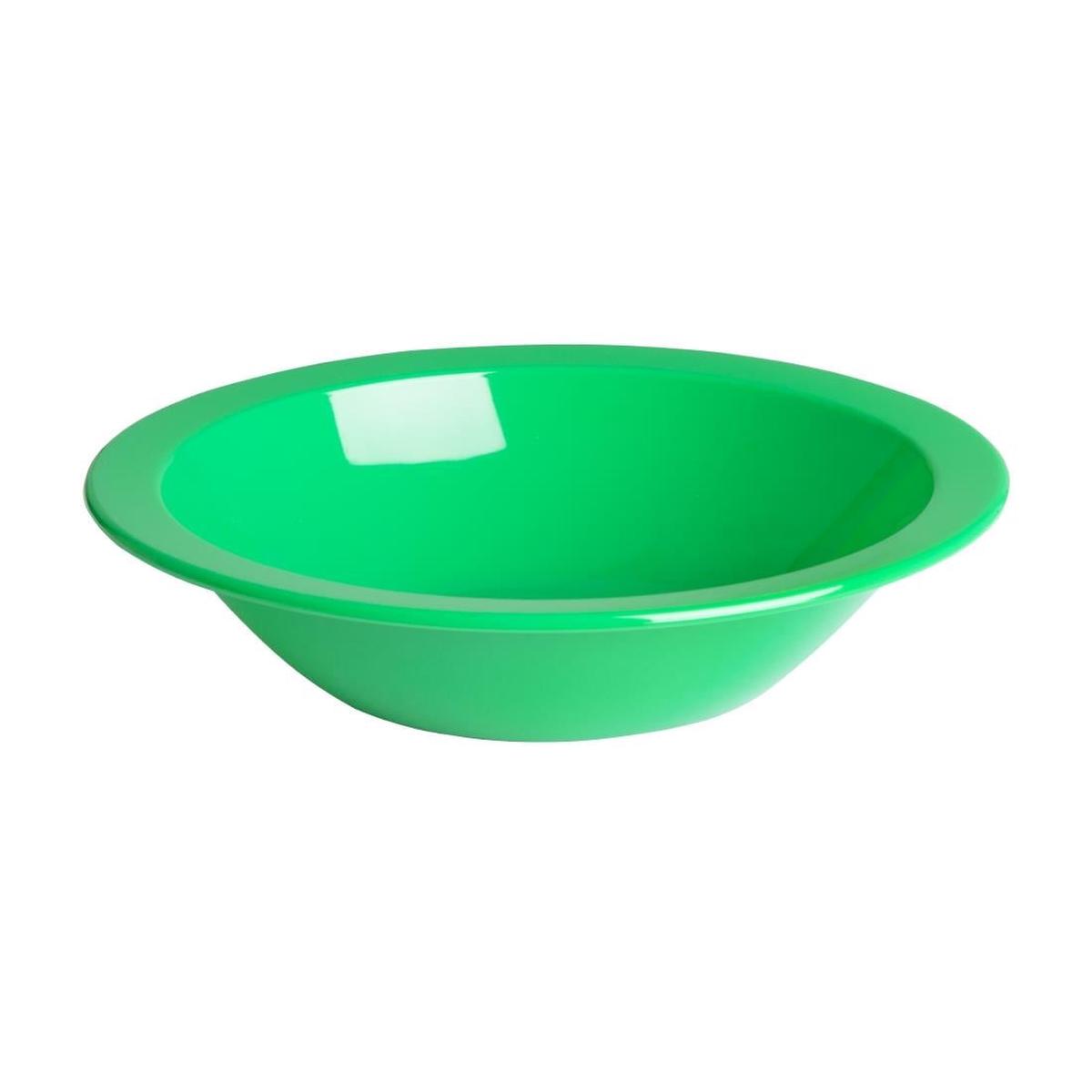 Olympia Kristallon Polypropylene Bowls Green 174mm (12 Pack) (Pack of 12) PAS-CB772