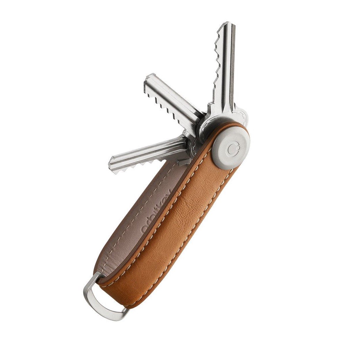 Orbitkey 2.0 Leather - Tan / White