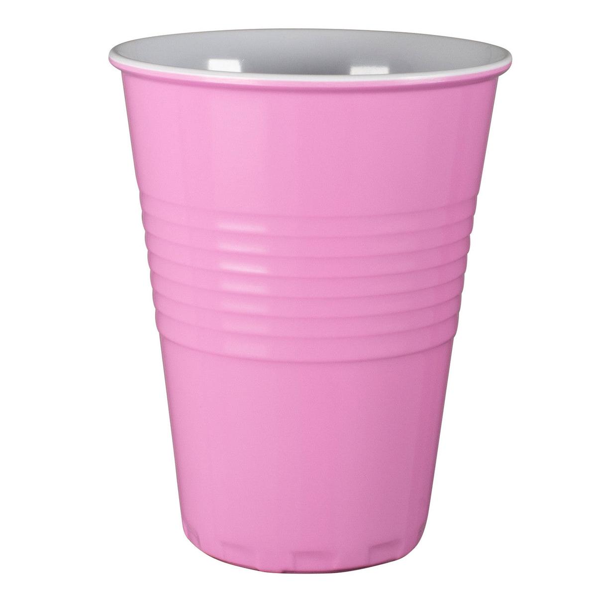 SERRONI MIAMI MELAMINE TWO TONE CUP - PINK