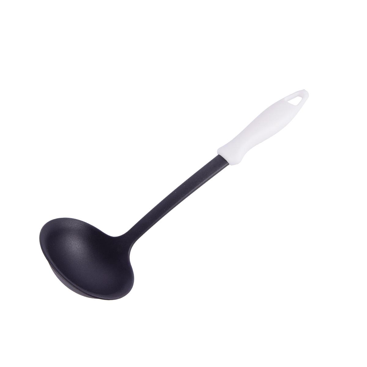 Soup Ladle With White Handle - 30Cm