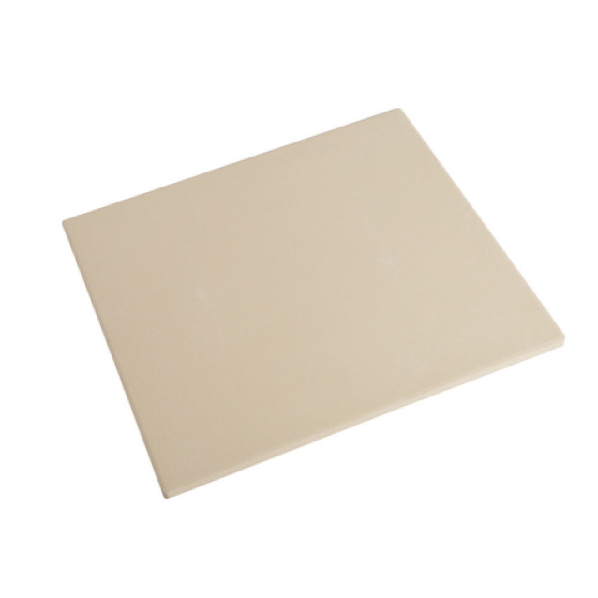 Winco KCH-09011 14 Inch Pizza Stone Rectangular Beige Cordierite Old Stone