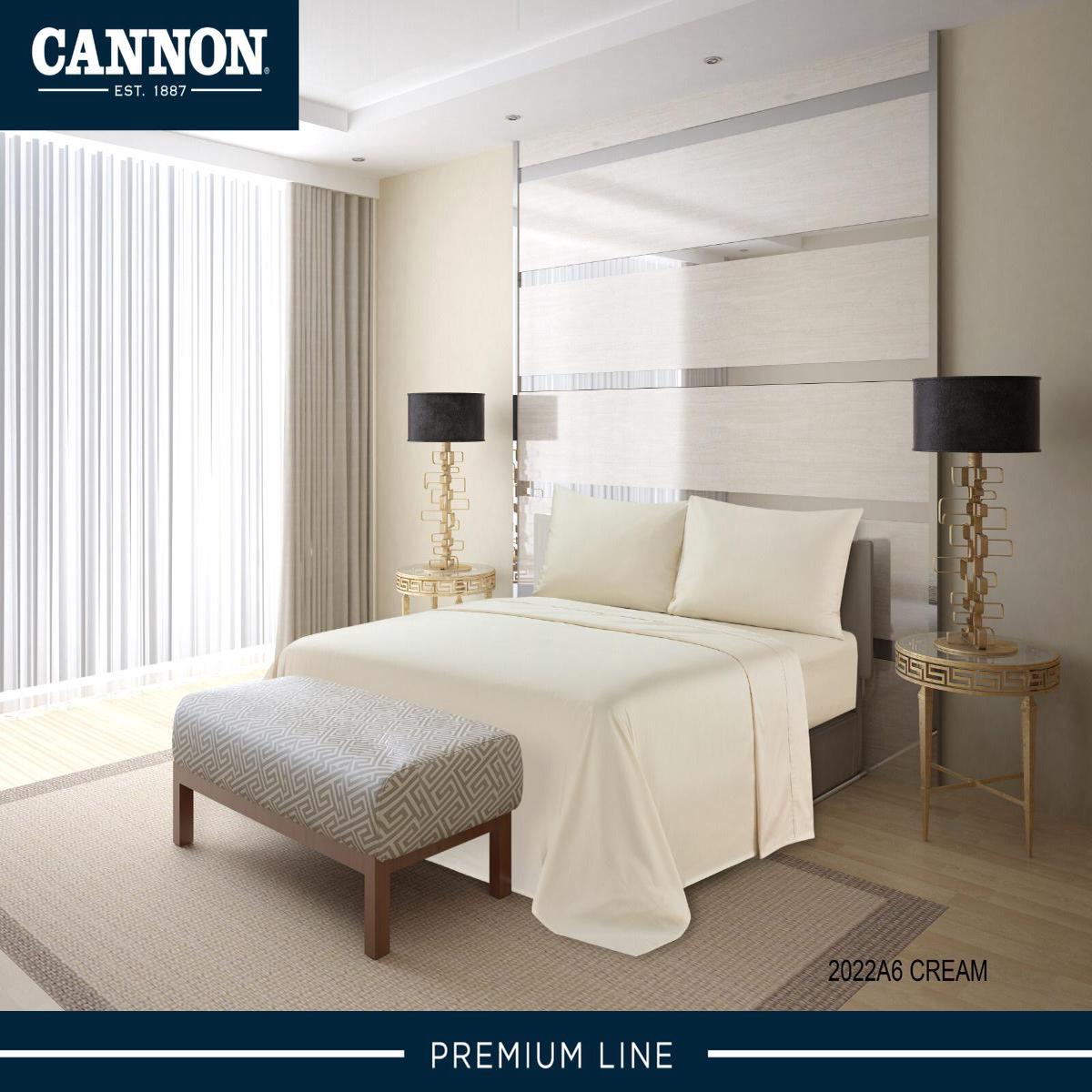 4pcs King flat sheet set - Cream
