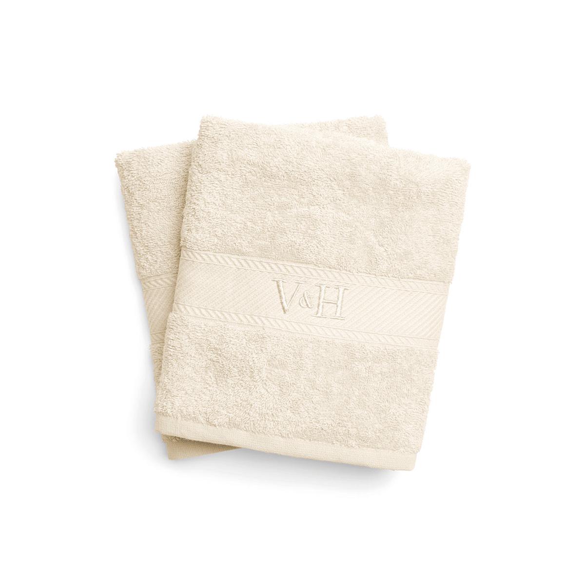 Bath towel combed cotton - Nuage - 2 x (70 x 140 cm) - Ivory