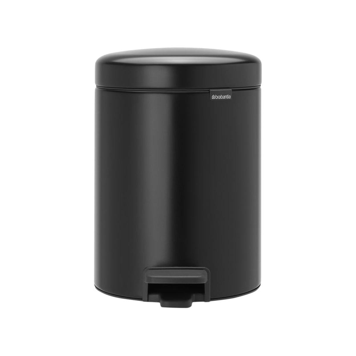 Brabantia Pedal Bin 5 Ltr Newicon - #112928- Black