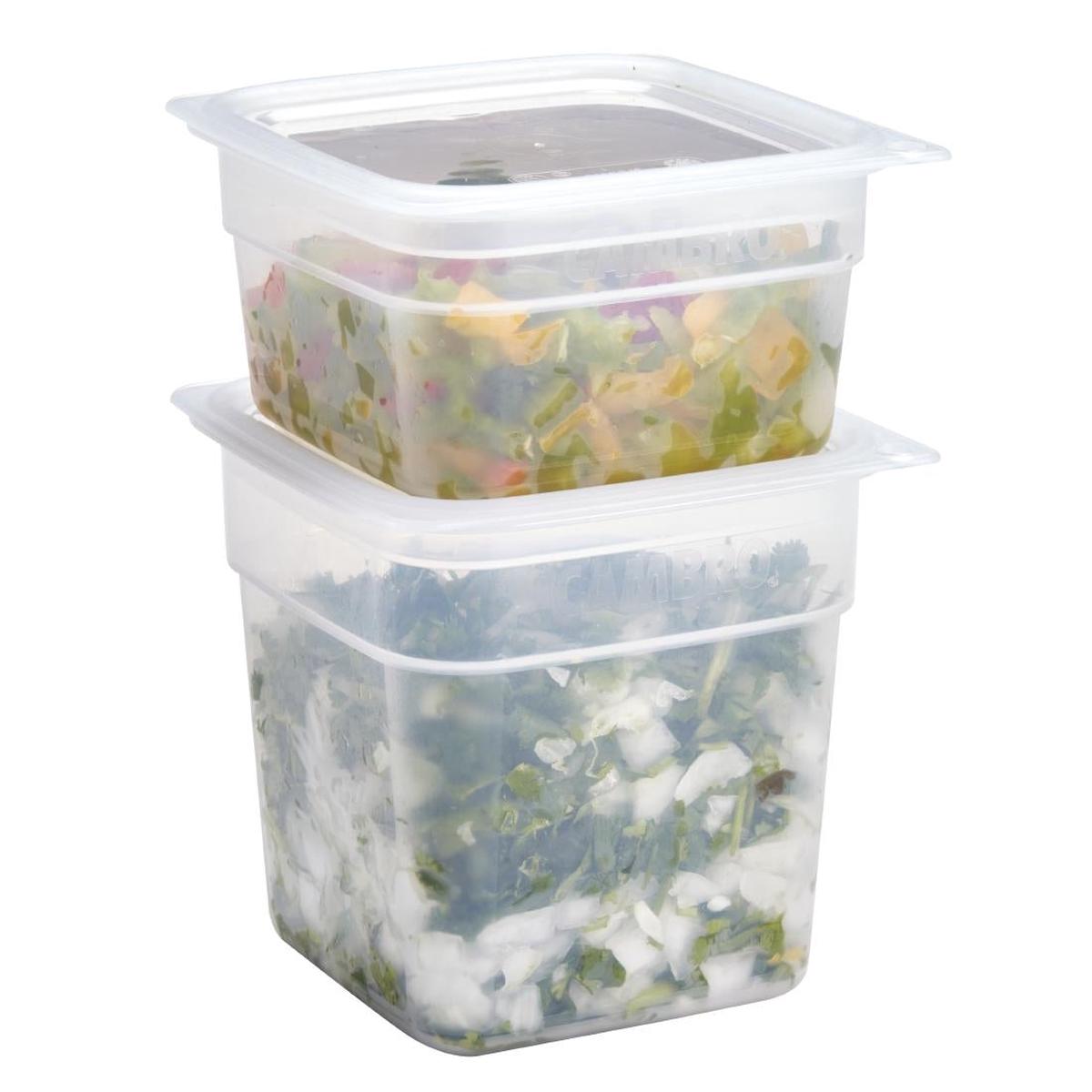 Cambro FreshPro Food Containers with Lid (Pack of 2 x 0.95ltr and 2 x 0.47Ltr) - FU680