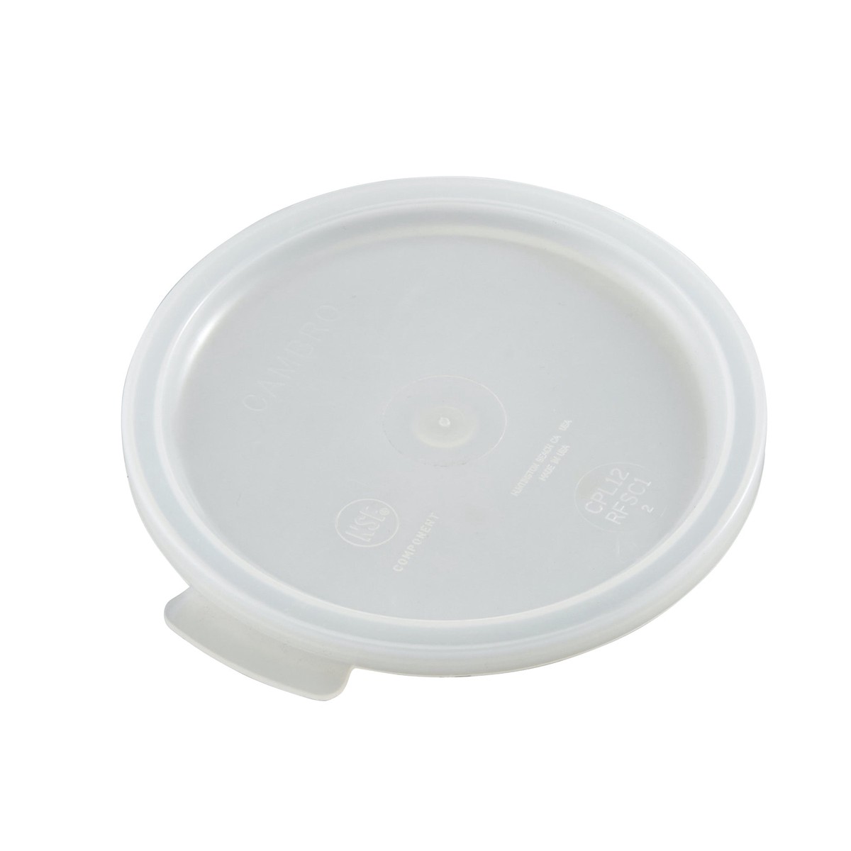 Cambro RFSC1148 Poly Rounds Lid for 1 Qt. Container
