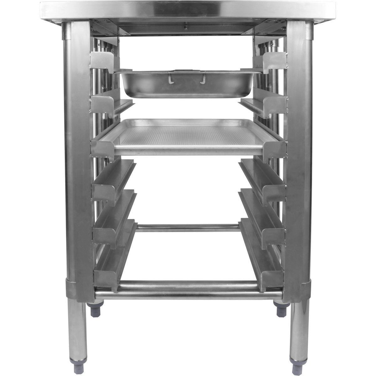 Commercial Equipment Stand With 6 Tier Tray Rack Gn1/1 Marine Edges 600x700x900mm | Whmtr7060