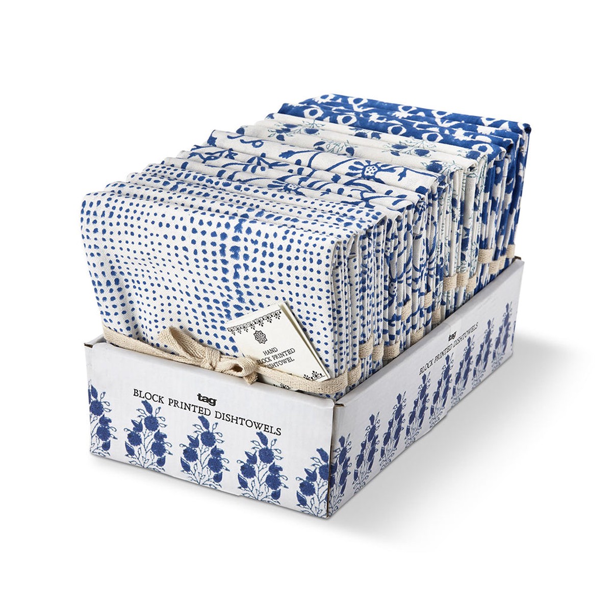 Cottage Block Print Dishtowels
