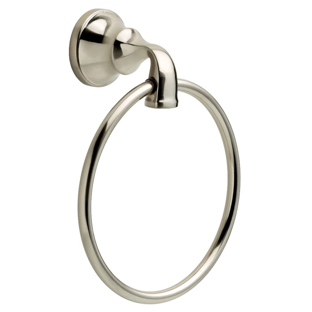 Delta Lorain Brushed Nickel Wall Mount Single Towel Ring