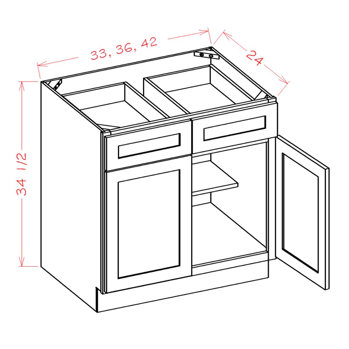 English Birch 33" Base Cabinet
