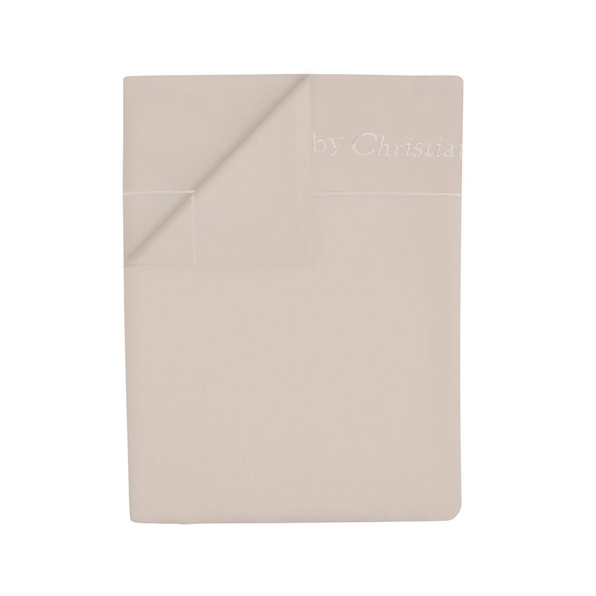 Flat sheet cotton satin Uni 1 baratta - Taupe 05 - 260 x 290 cm