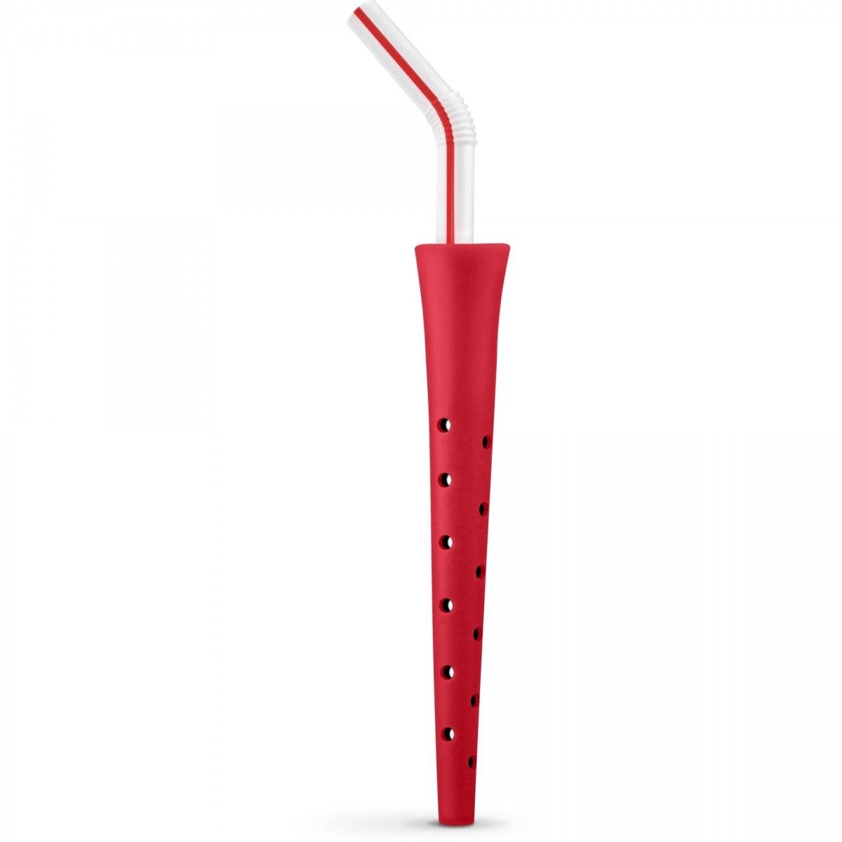 Kitchen Craft Fred Bendy Straw-Shaped Wine Aerator, Red