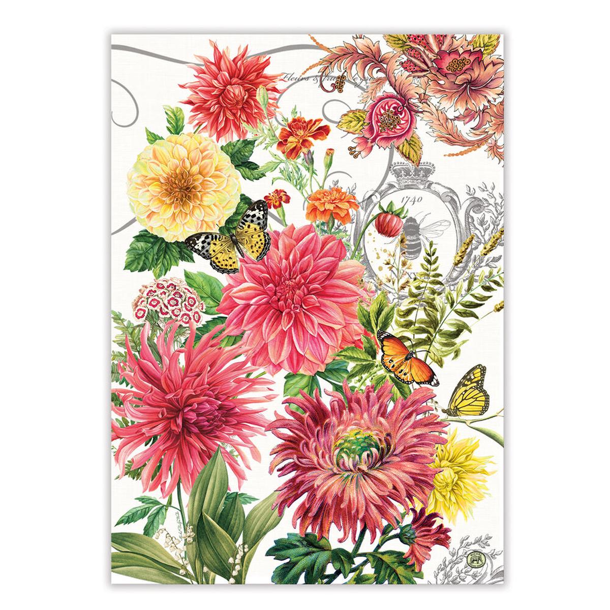 MDW DAHLIAS KITCHEN TOWEL