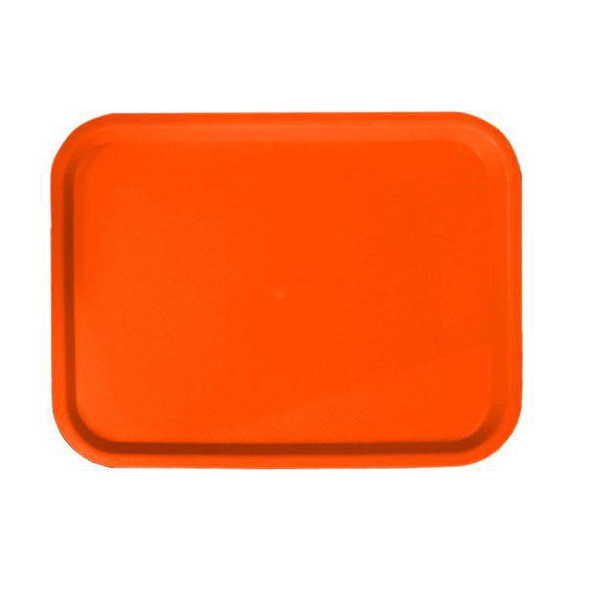 Nella 14" x 18" Polypropylene Fast Food Tray - Orange - 80104