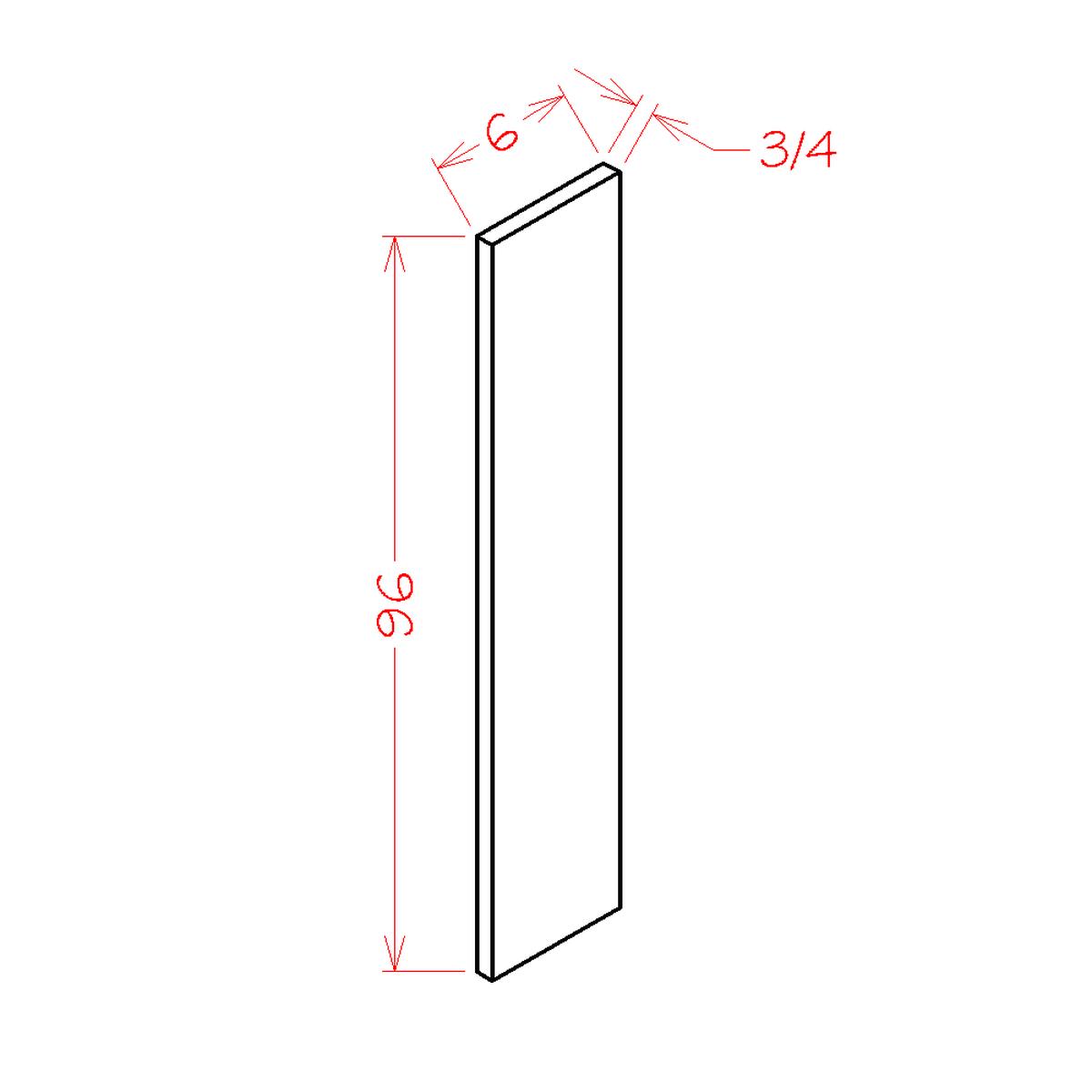 Shaker Honeycomb 6" W x 96"H Tall Filler Pre-Assembled