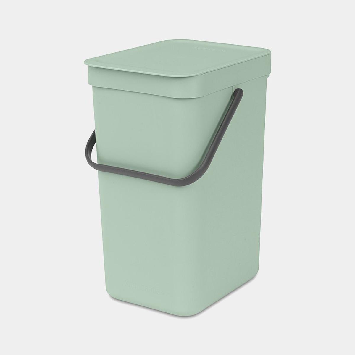 Sort & Go Waste Bin 12 Litre Jade Green