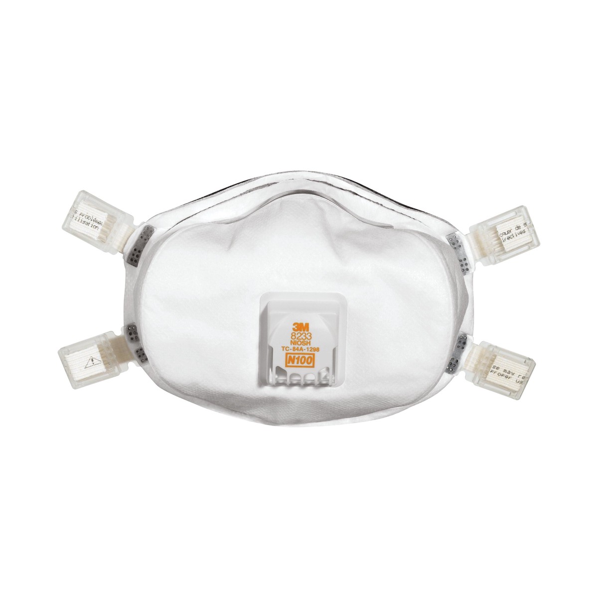 3M 8233 N100 Disposable Sanding & Fiberglass Valved Respirator
