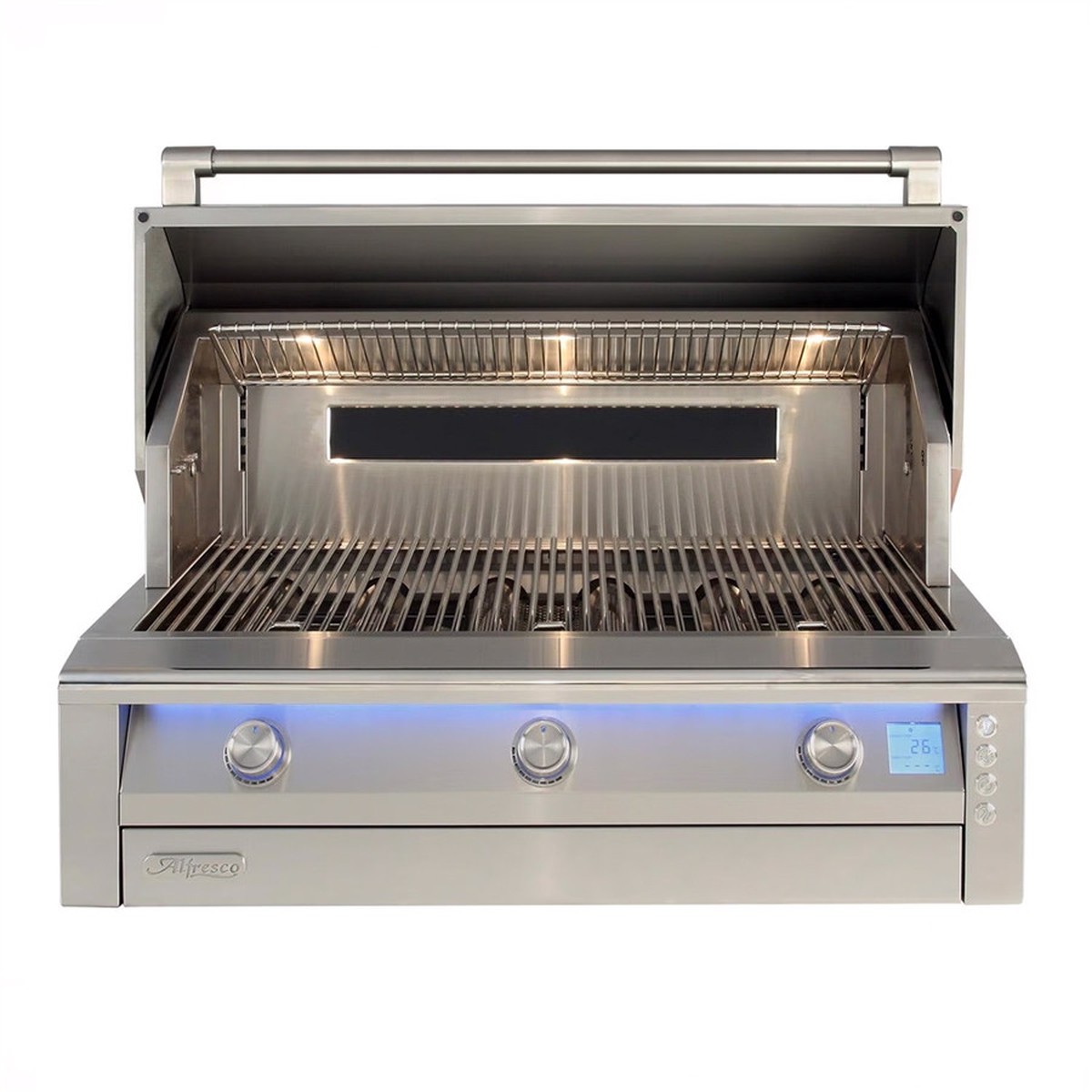 Alfresco 42" Intelligent Professional 3 Burner Built-In Gas Grill with Rotisserie