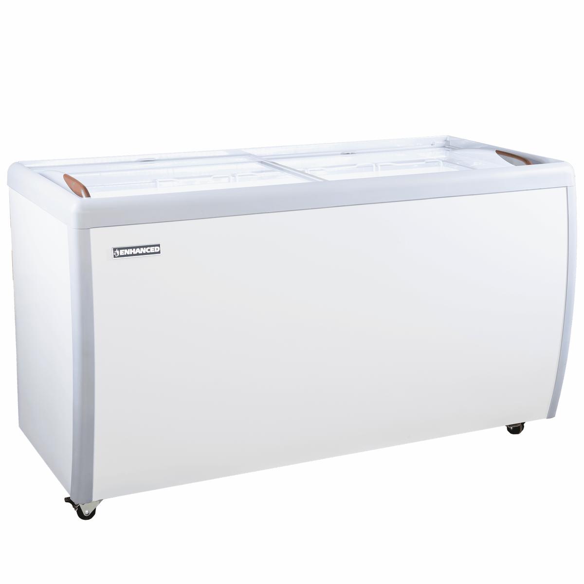 Enhanced Freezers ERI-460 Enhanced 60" Sliding Glass Door Chest Freezer with 4 Baskets