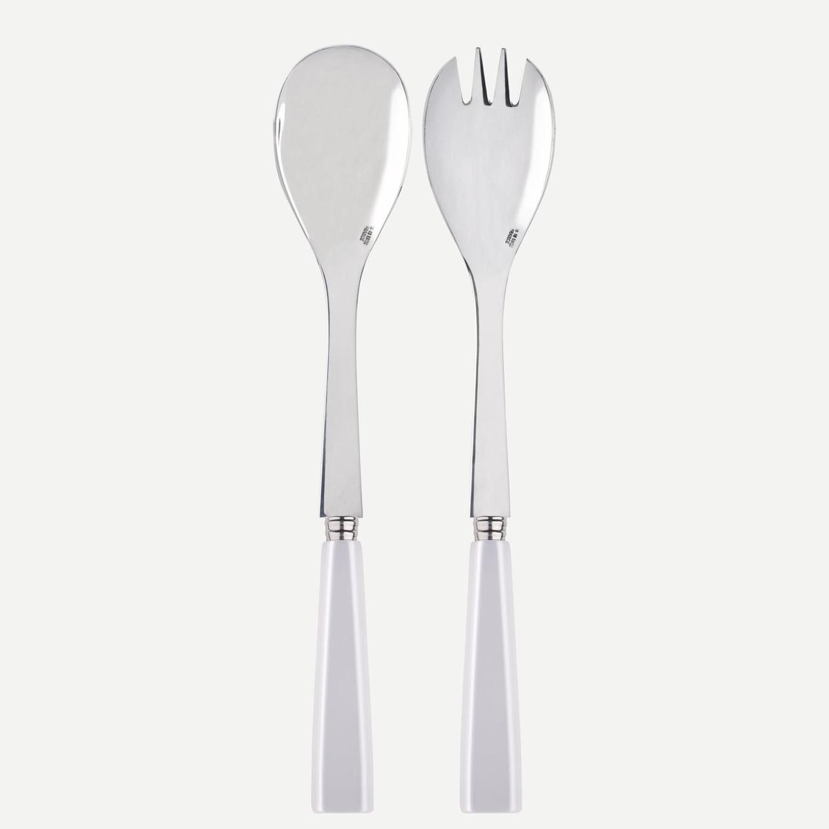 Icne, White - Salad cutlery set