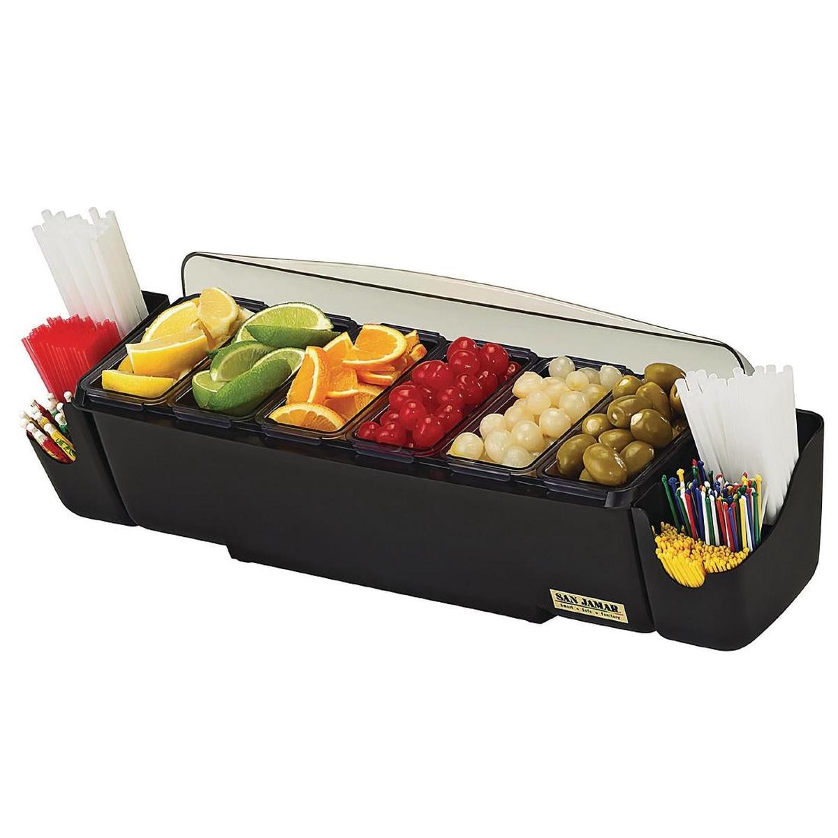 San Jamar Dome Garnish Centre 5 Tray PAS-CR236