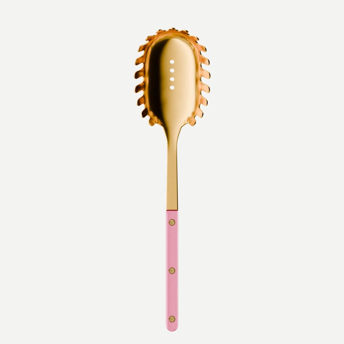 Bistrot Gold color Pearly, Soft pink - Spaghetti spoon