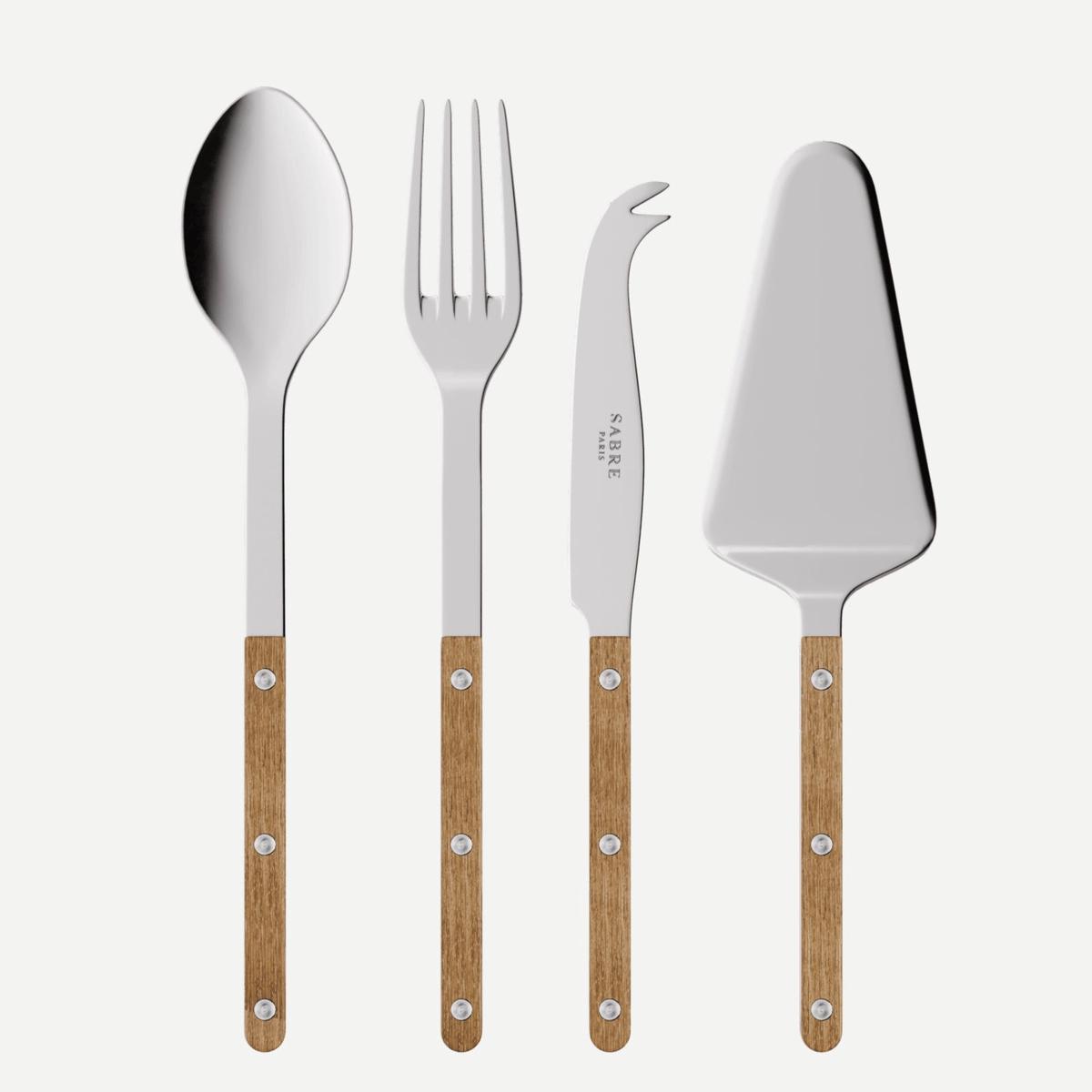 Bistrot Teak, Teak - Set of 4 Bistrot must-have serving pieces