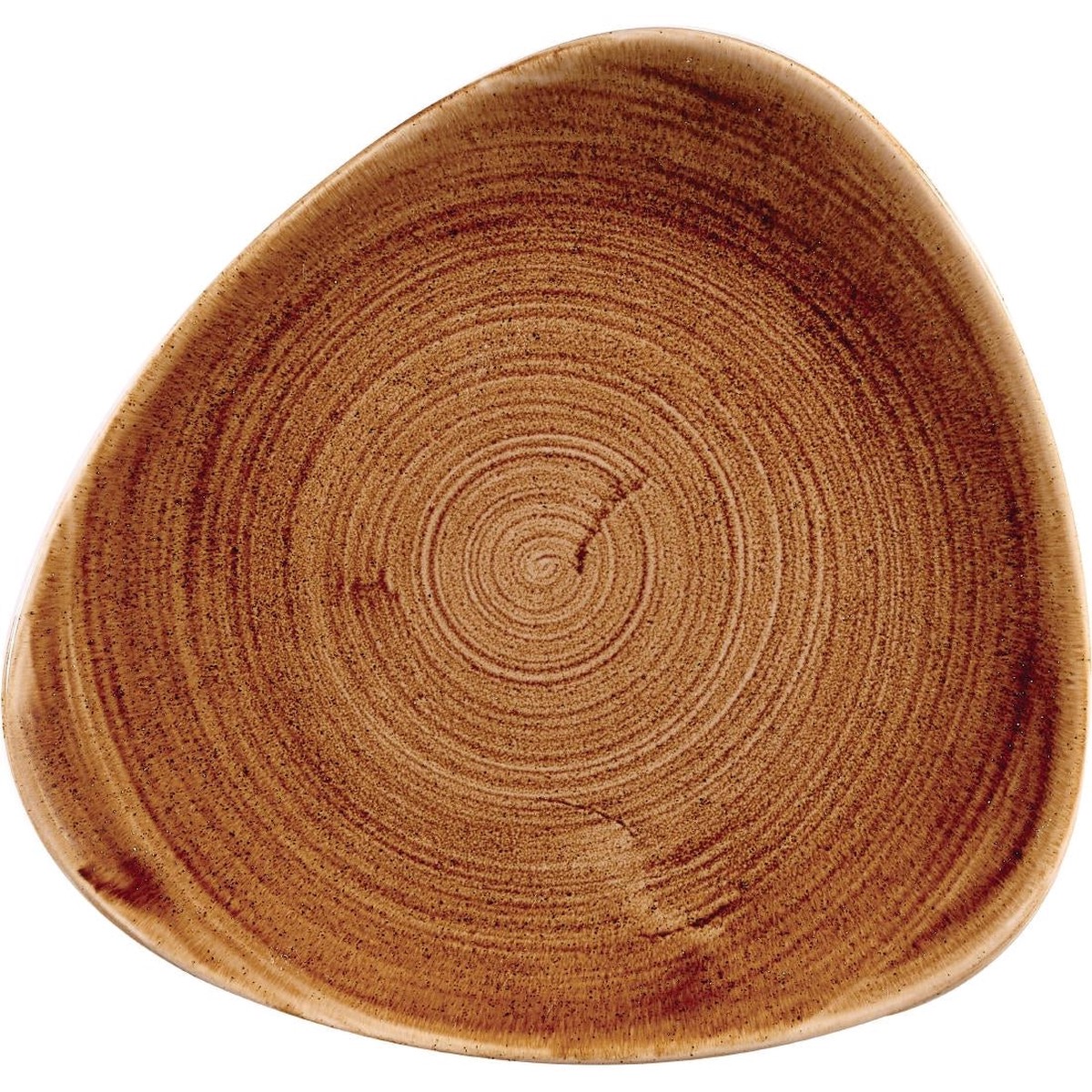 Churchill Stonecast Patina Triangular Plates Vintage Copper 229mm (12 Pack)