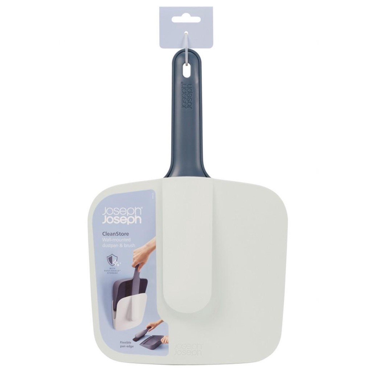 CleanStore Blue Wall-mounted Dustpan & Brush