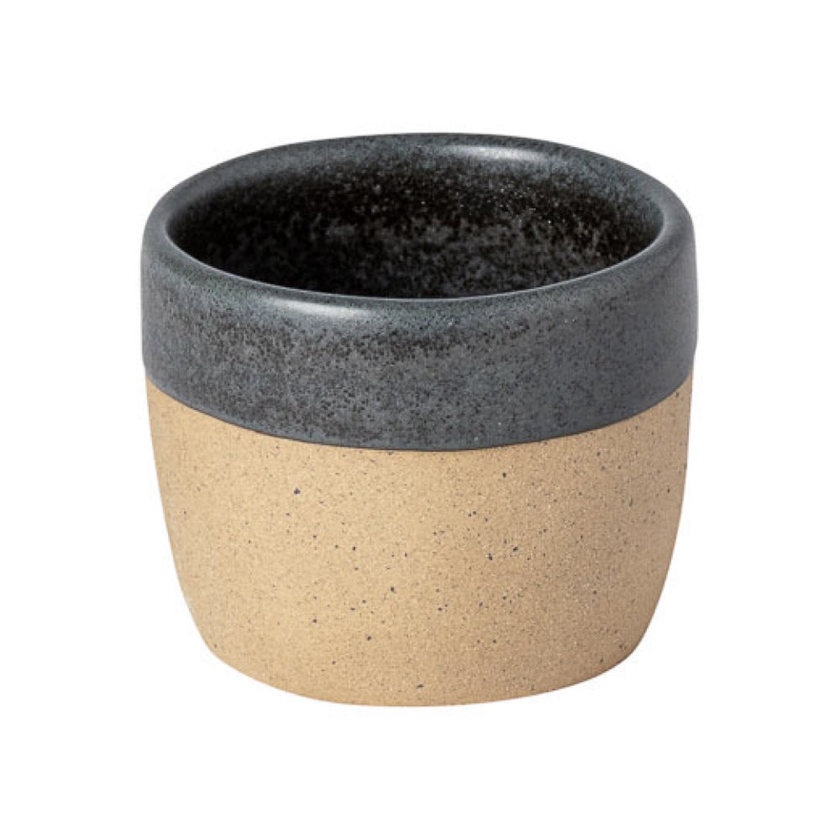 Costa Nova 6.75 Oz. Arenito Charcoal Grey Stoneware Lungo Cup - 6/Case - 2LNC092-CHR