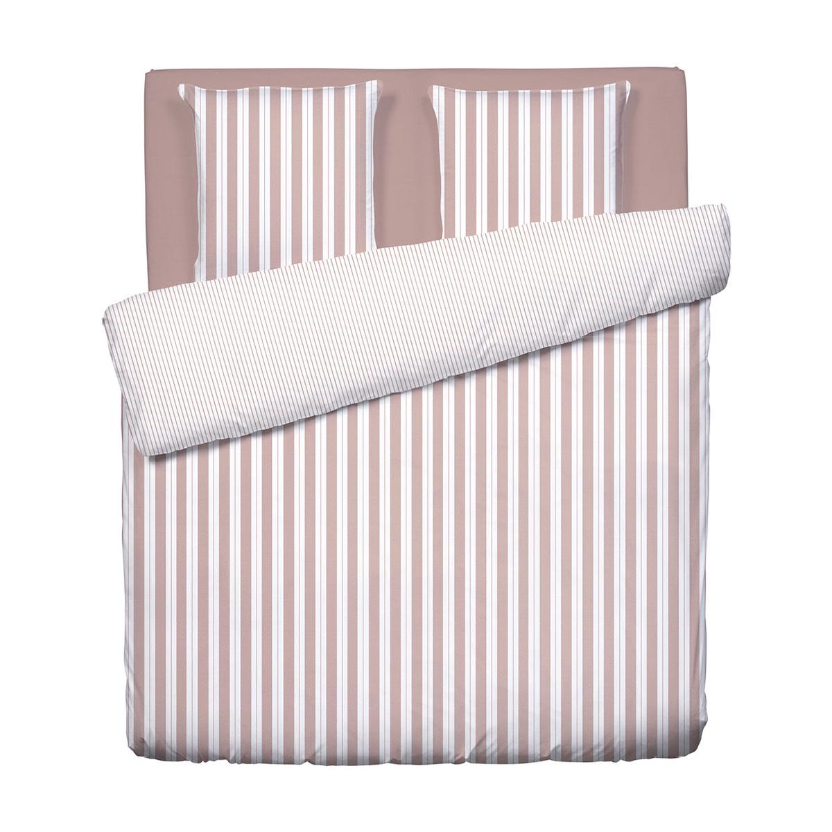 Duvet cover + pillowcase(s) cotton satin - Chlo Old pink
