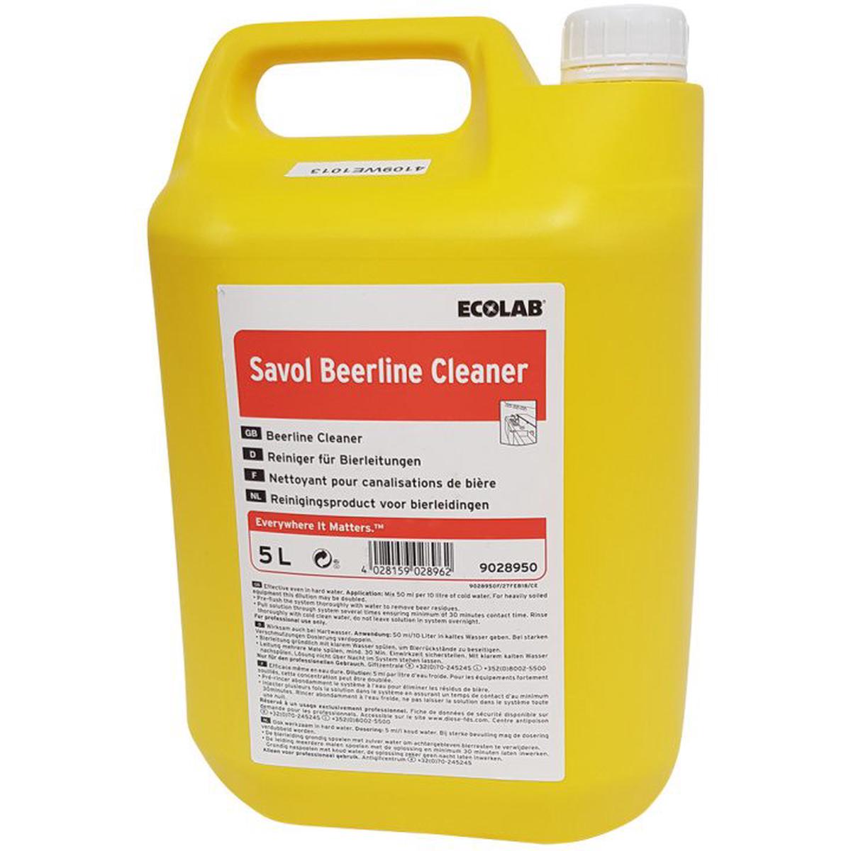 Ecolab Savol Beerline Cleaner - 2x5Ltr