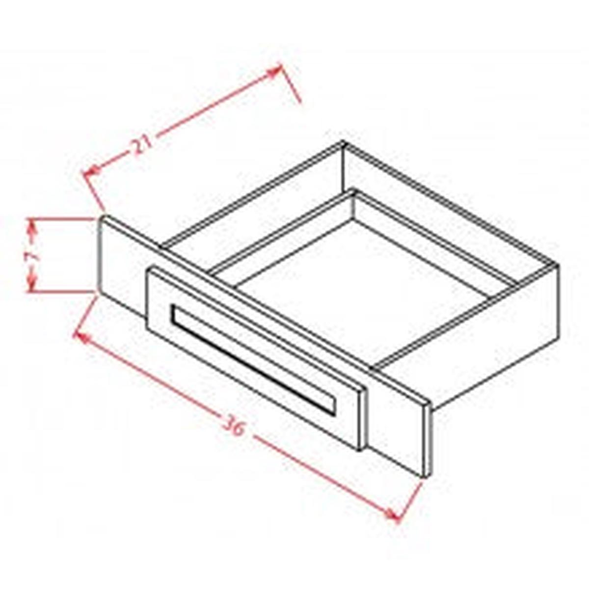 English Birch 36" W Knee Drawer
