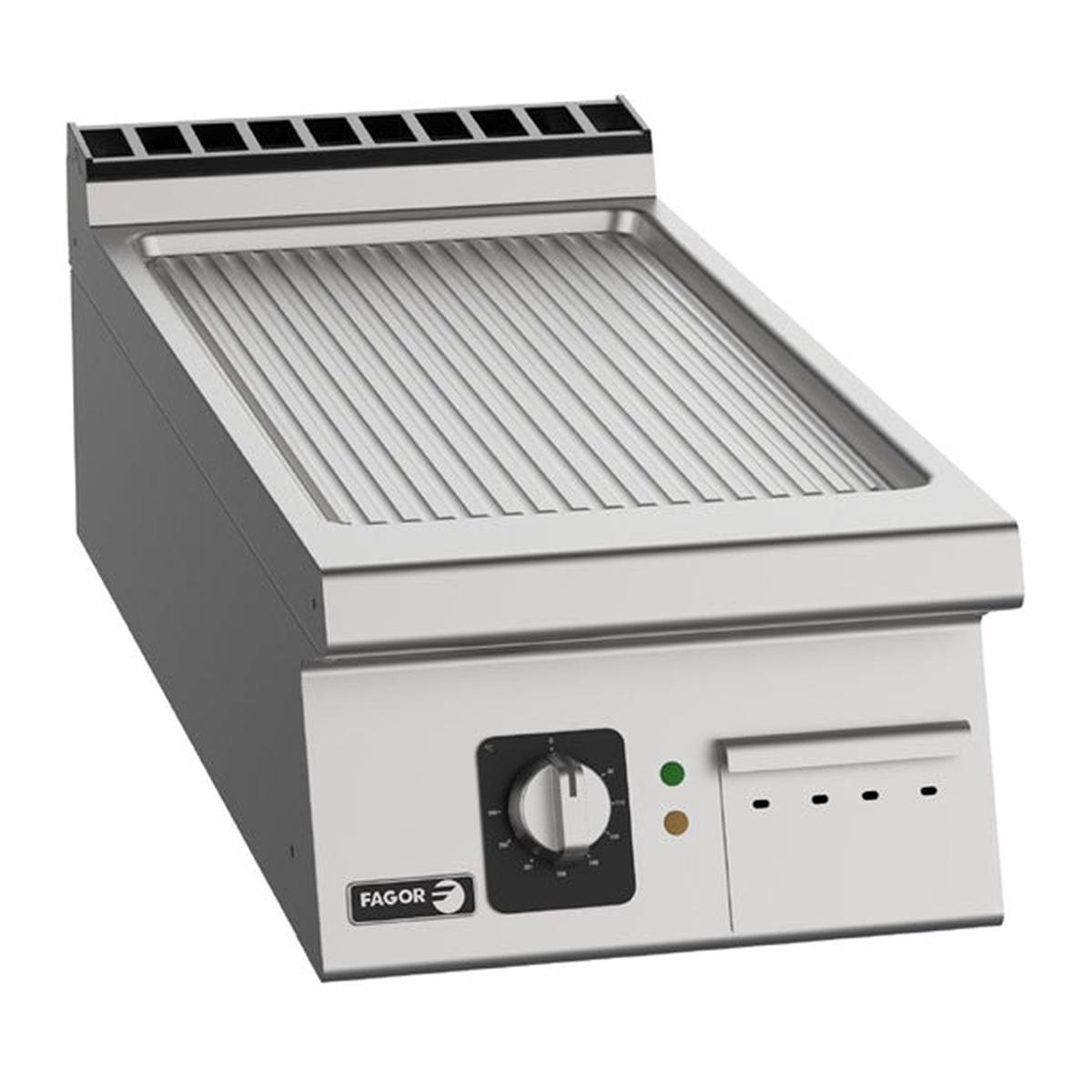 Fagor 900 Series Countertop Ribbed Plate Electric Griddle FT-E905 R - HY845