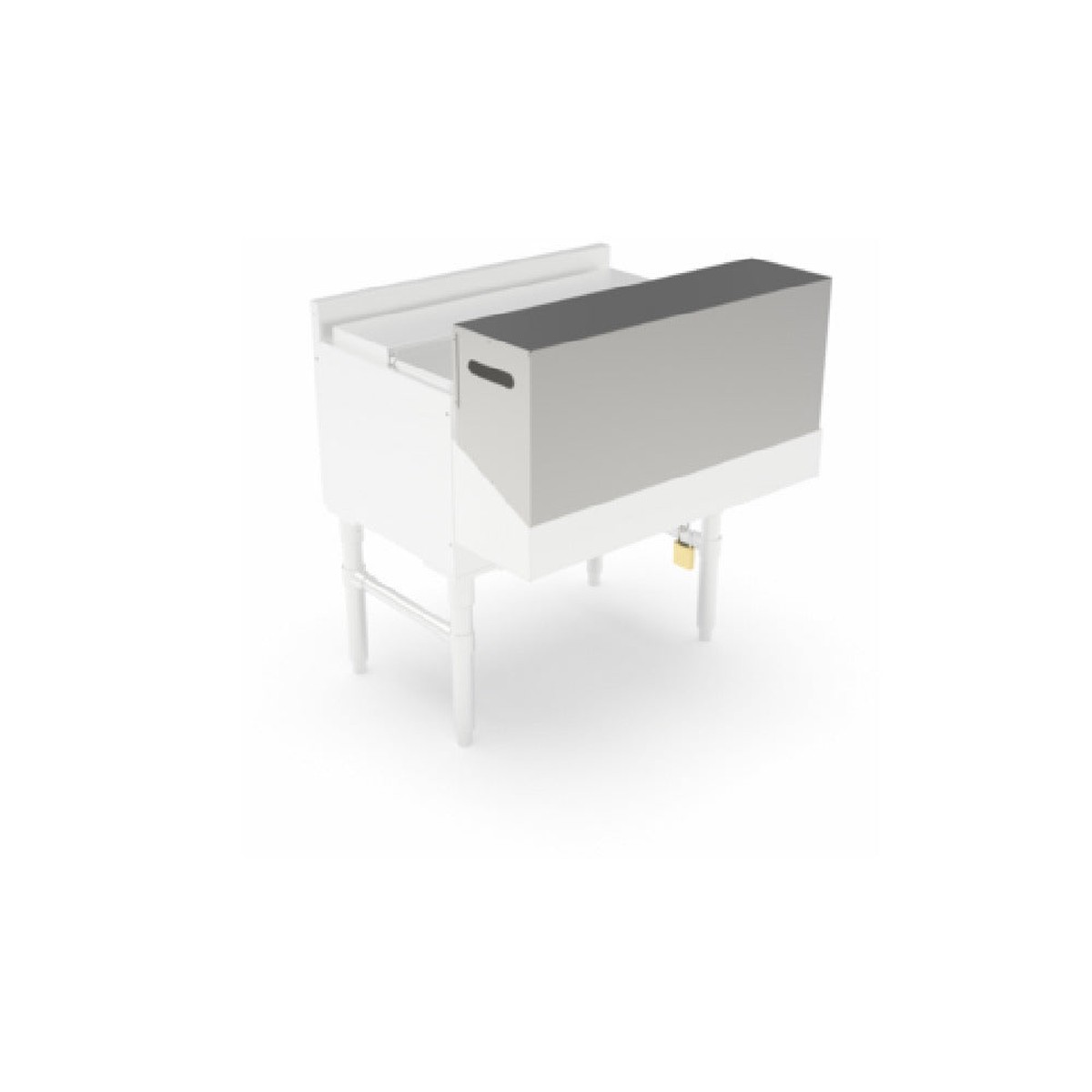 John Boos UBSR2C-36 36 Inch Double Speed Rail Locking Cover Stainless Steel