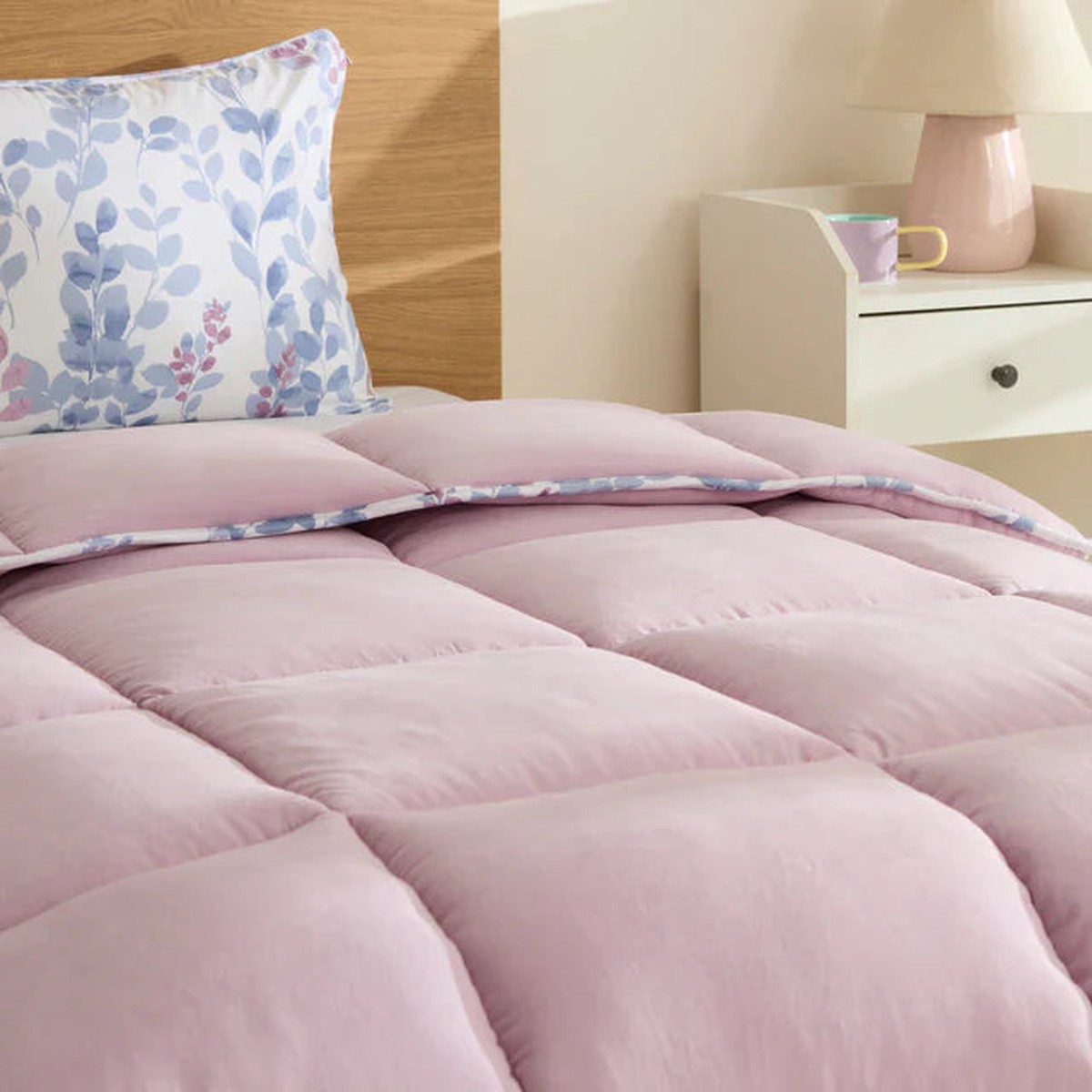 Karaca Leaf Duvet and Pillow Set, Single, 155x220+50x70cm, Multi