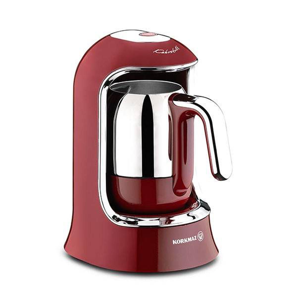 Korkmaz Kahvekolik Turkish Coffee Maker-Red