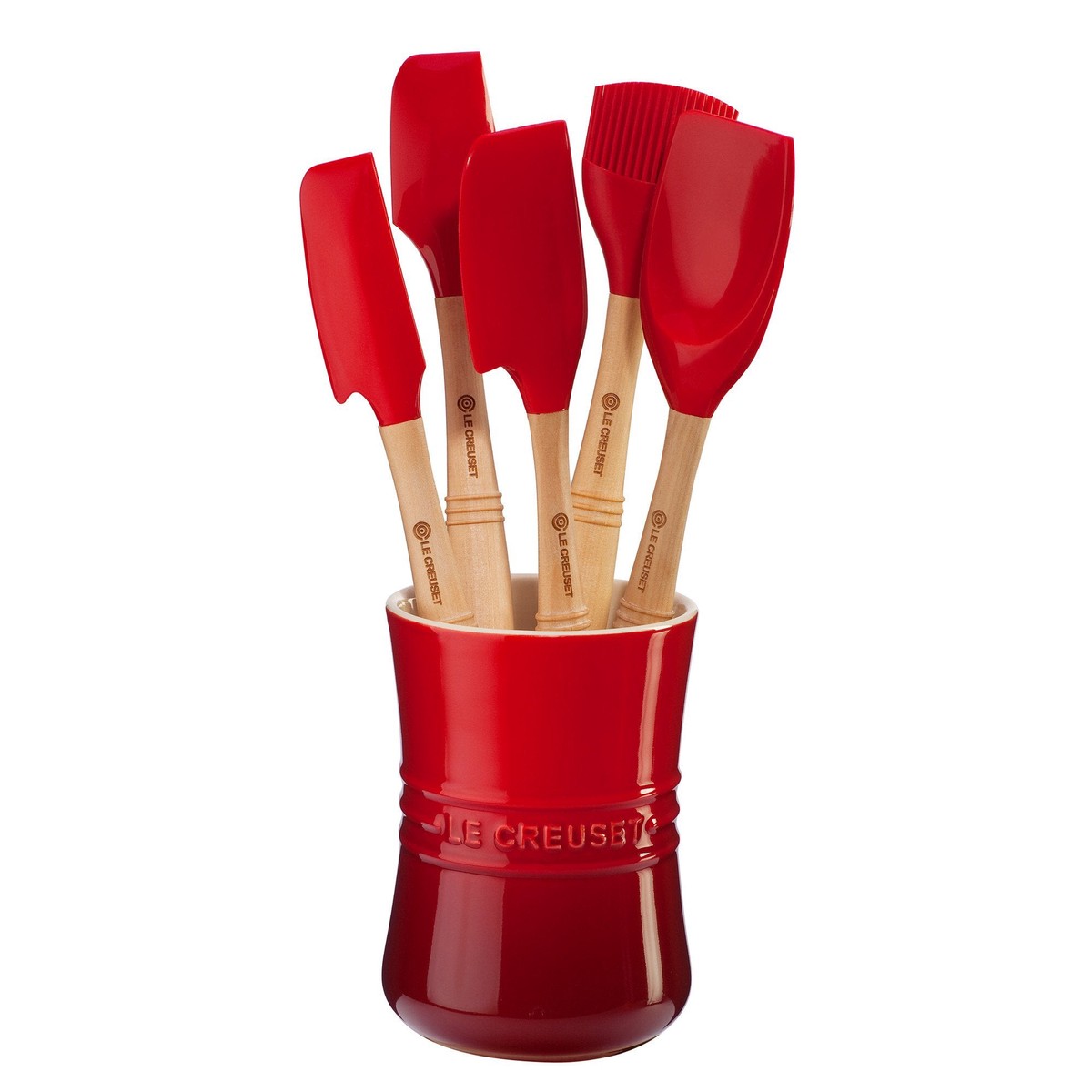 Le Creuset - Cherry Red / Cerise Revolution Utensil Set