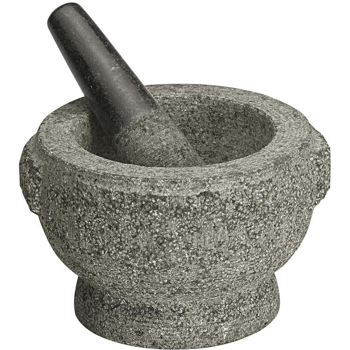 Rough Green Mortar And Pestle - 17cm