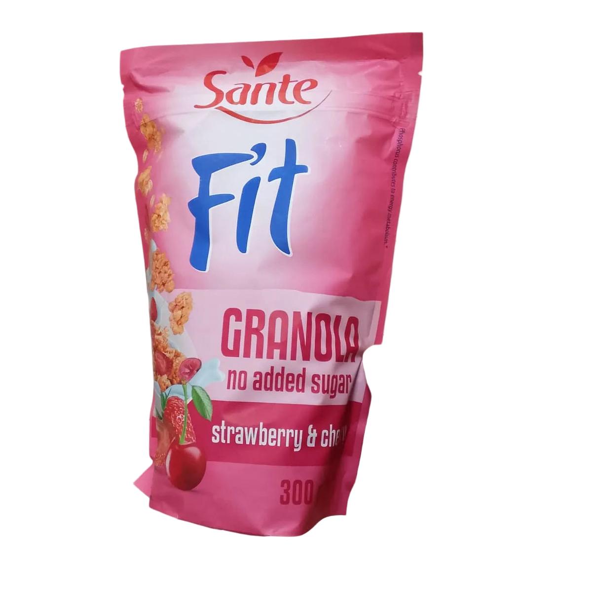 Sante Fit Granola Strawberry & Cherry 300g