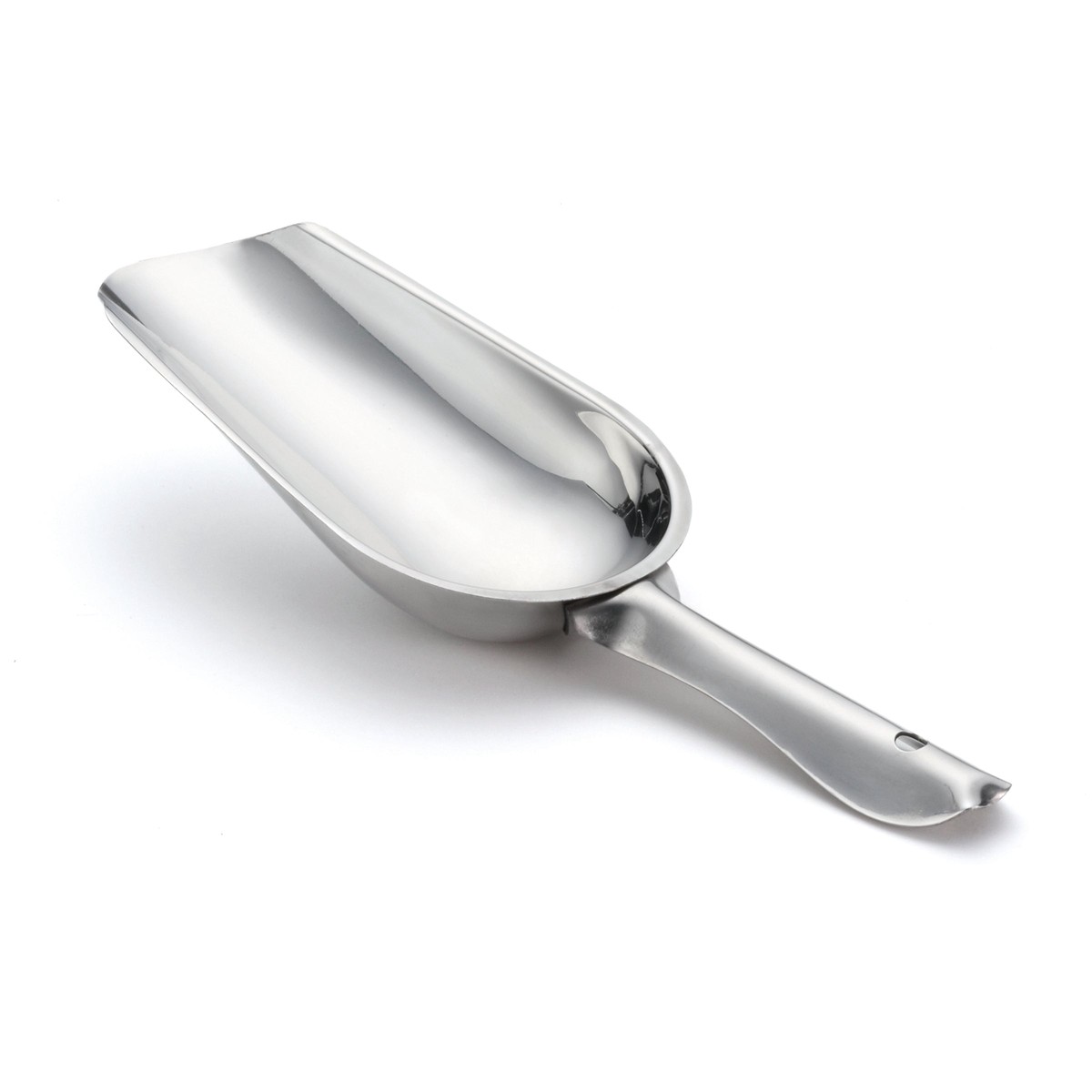 Tablecraft H512 1.25 Inch Ice Scoop Dishwasher Safe Stainless Steel 6 Packs