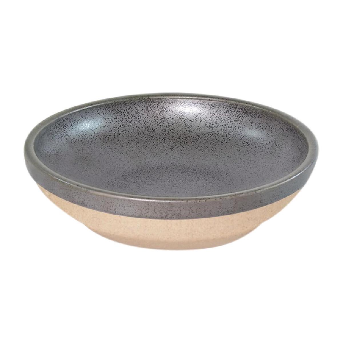 Tablekraft Soho Flared Round Bowls Speckle Black 230mm (4 Pack) (Pack of 4) PAS-FL343